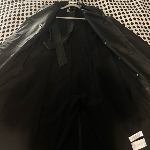 Michael Kors Leather Trench Coat Size XXS - Picture 5 of 7